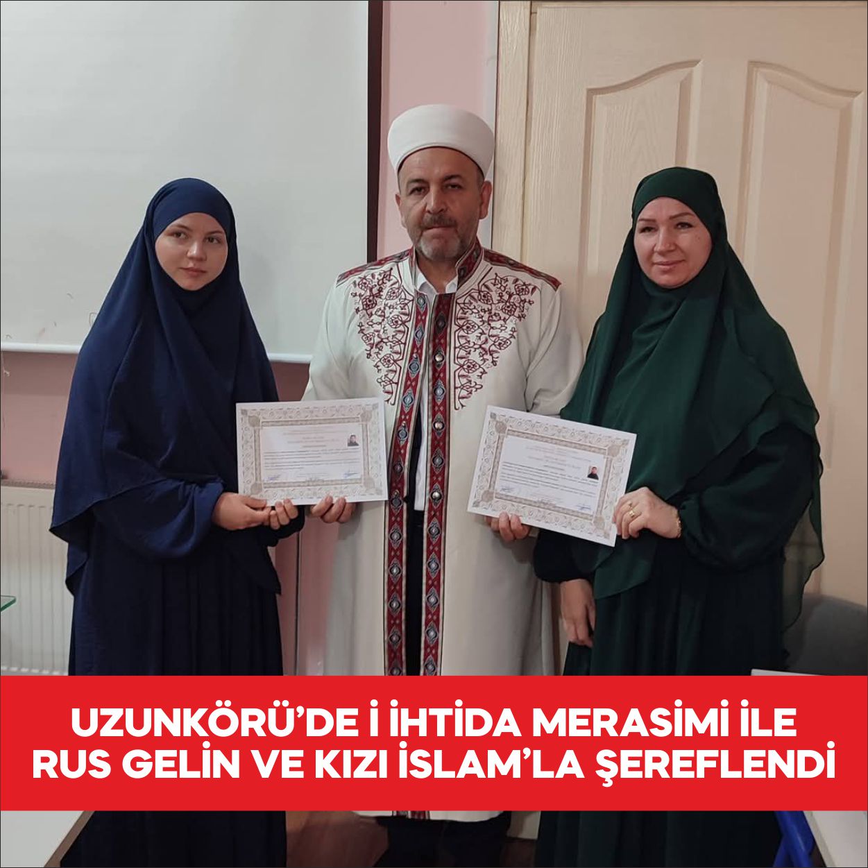 Edirne’nin Uzunköprü İlçesine  yıl önce ilçemize gelin olarak gelen Rusya