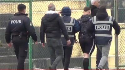 Edirne’nin Keşan ilçesinde orta hakeme yumruk attığı iddia edilen futbolcu