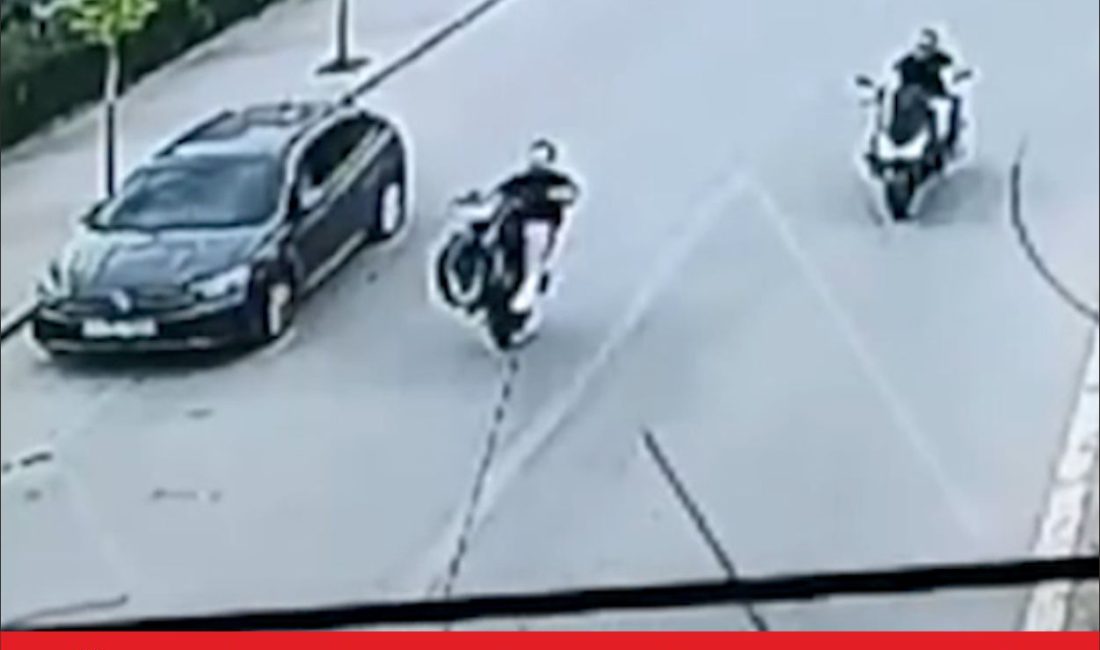 Edirne’nin Uzunköprü İlçesinde motosikleti tek teker üzerinde kullanan sürücünün ehliyeti