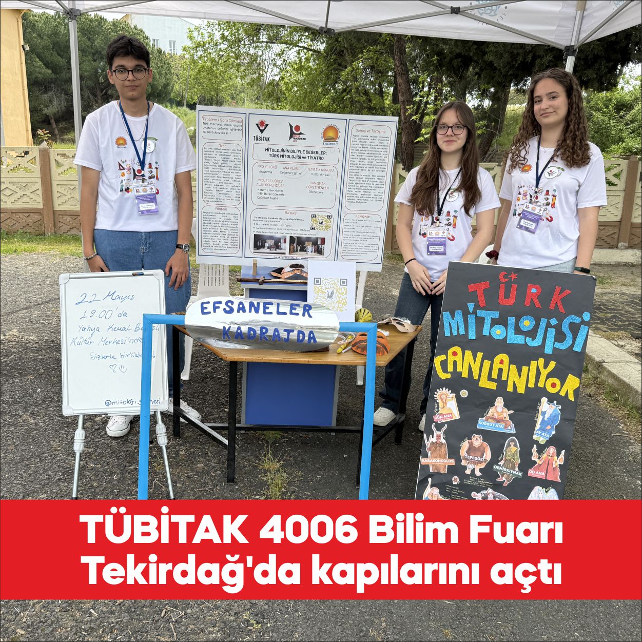 Tekirdağ’da Bilim Sanat Merkezi (BİLSEM) tarafından düzenlenen “TÜBİTAK 4006 Bilim