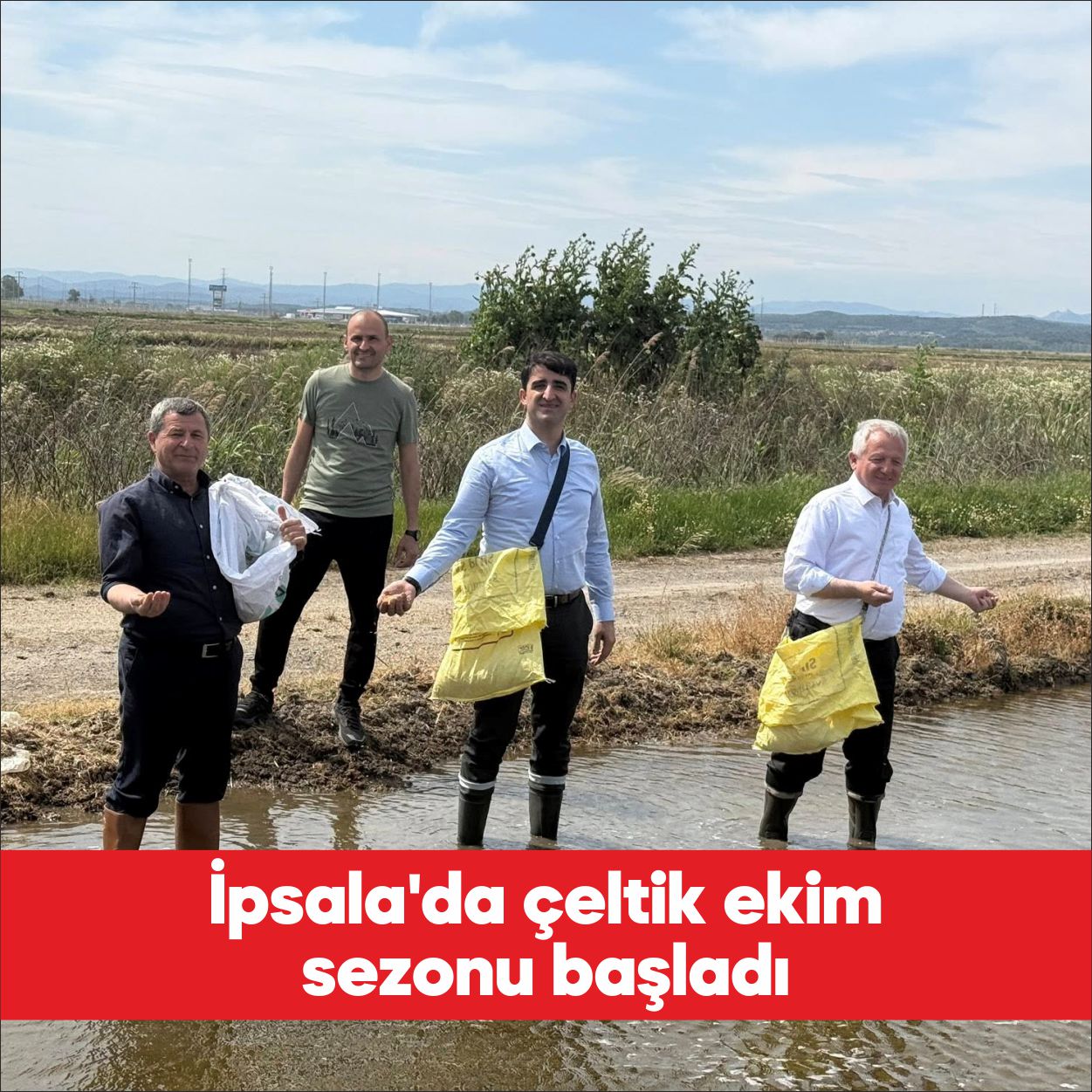 İpsala Belediye Başkanı Mehmet Kerman, yeni çeltik üretim sezonu dolayısıyla