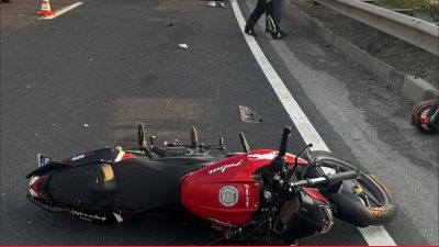 Tekirdağ’da motosikletin bariyerlere çarpması sonucu 1 kişi hayatını kaybetti, 1