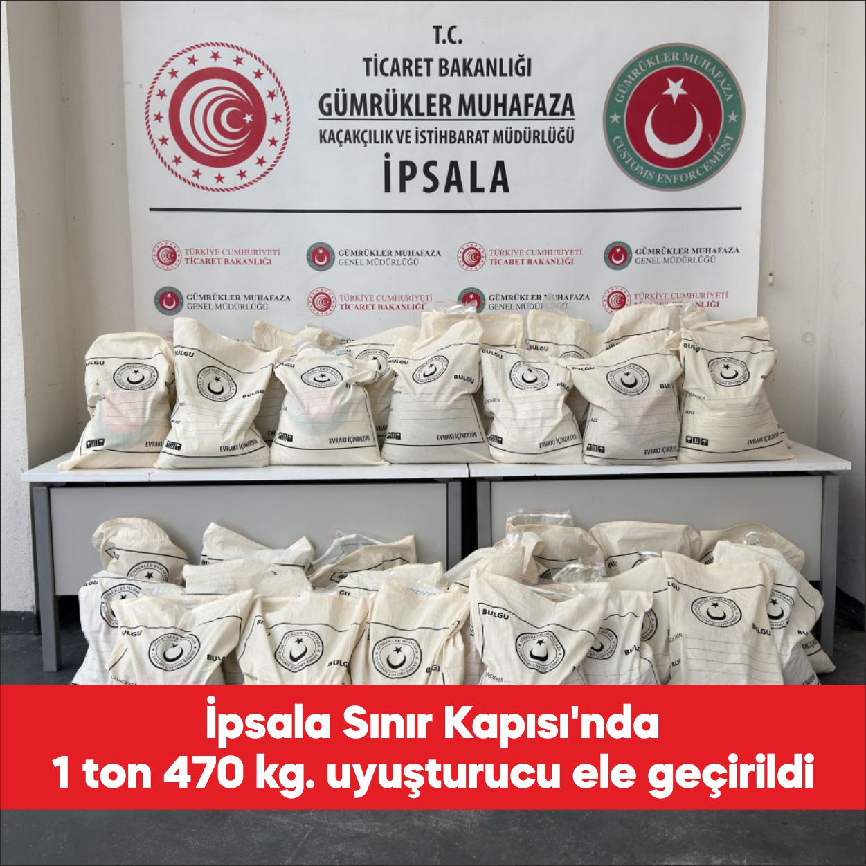 İpsala Sınır Kapısı’nda bir tırda