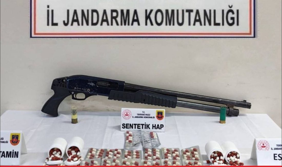 Tekirdağ’da evinde 403 uyuşturucu hap ele geçirilen şüpheli gözaltına alındı.