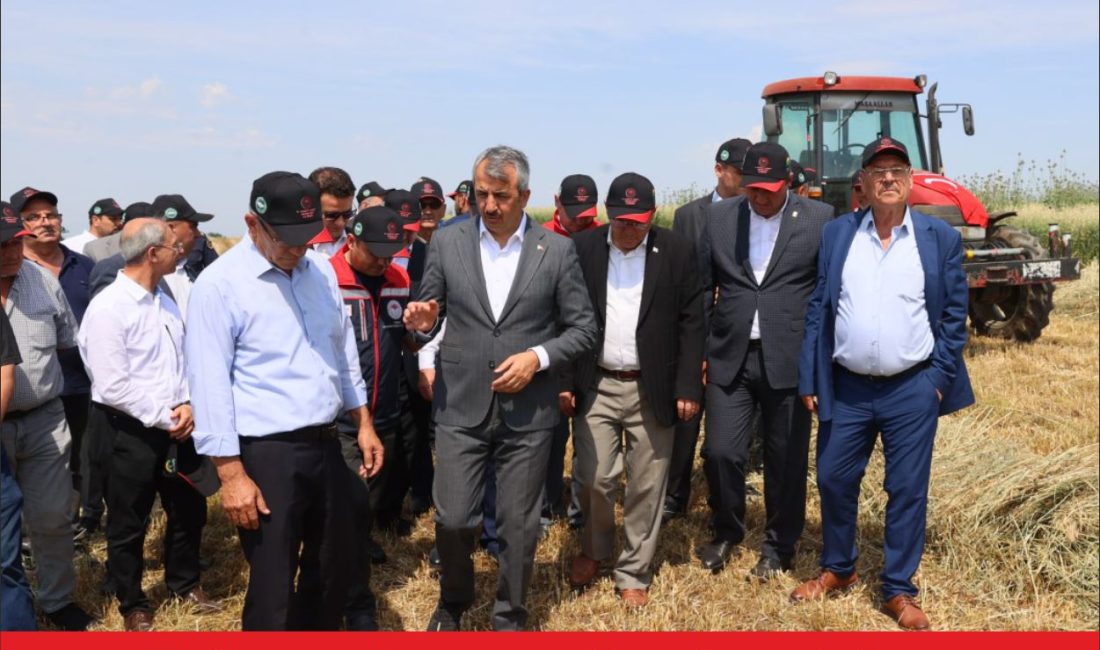 Edirne Valisi Yunus Sezer, mera ıslahı çalışmalarıyla hayvancılıkla uğraşan üreticilerin