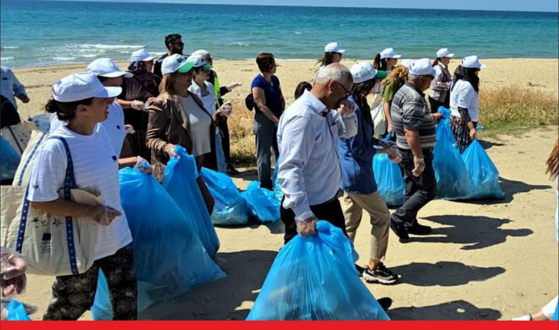 Edirne’nin Enez ilçesinde Çevre Haftası kapsamında duvar yeşillendirme ve sahil