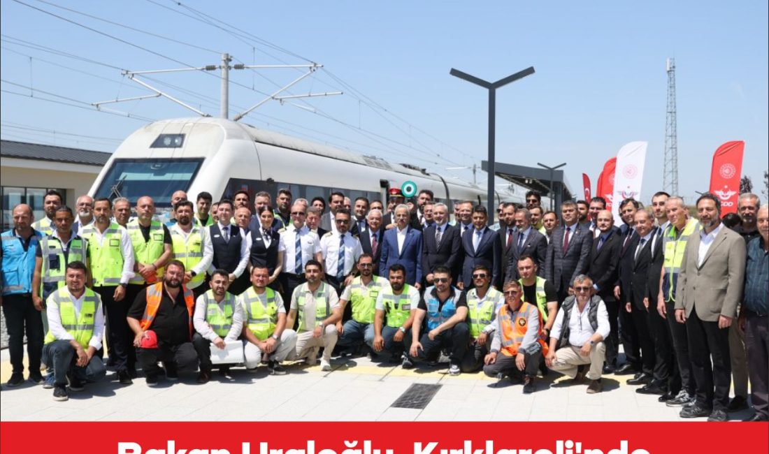 Ulaştırma ve Altyapı Bakanı Abdulkadir Uraloğlu, Halkalı-Kapıkule Demir Yolu Hattı’na