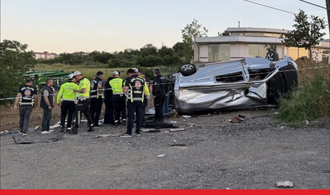 Tekirdağ’ın Süleymanpaşa ilçesinde yolcu midibüsüyle hafif ticari aracın çarpıştığı kazada