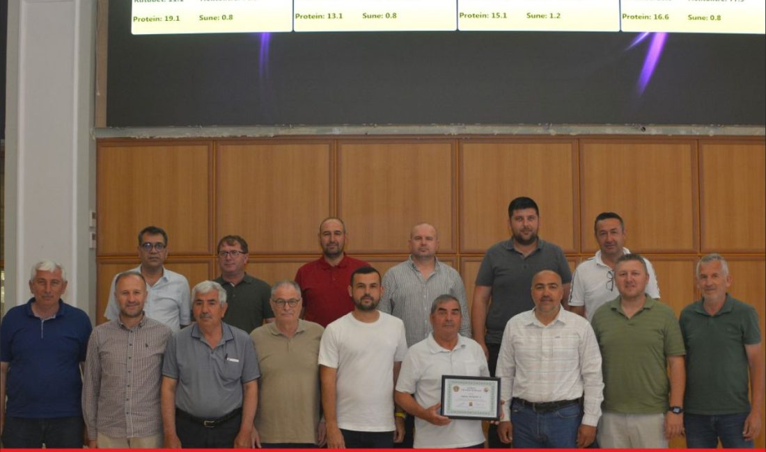 Edirne Ticaret Borsasında (ETB) yeni mahsul arpanın kilogramı 12 lira