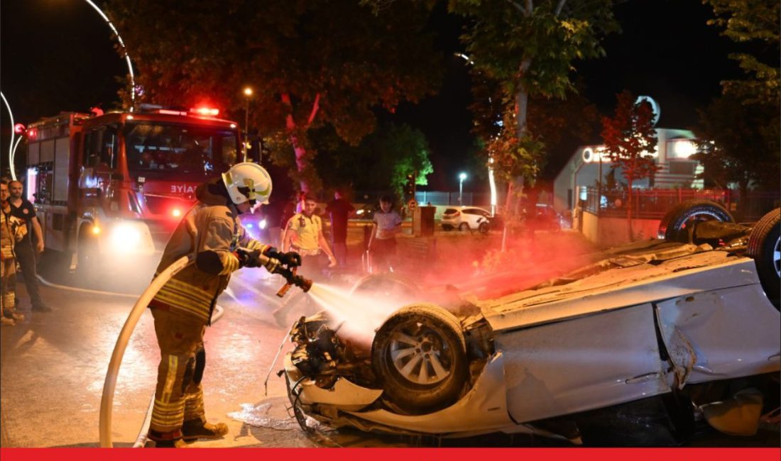 Edirne’de refüje çarpıp devrilen otomobilde 1 kişi yaralandı. A.S. idaresindeki