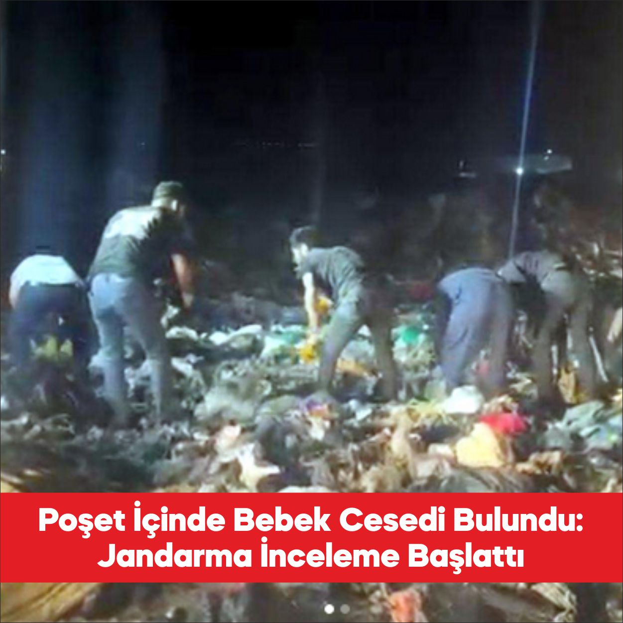 Tekirdağ’ın Çorlu ilçesinde çöp döküm