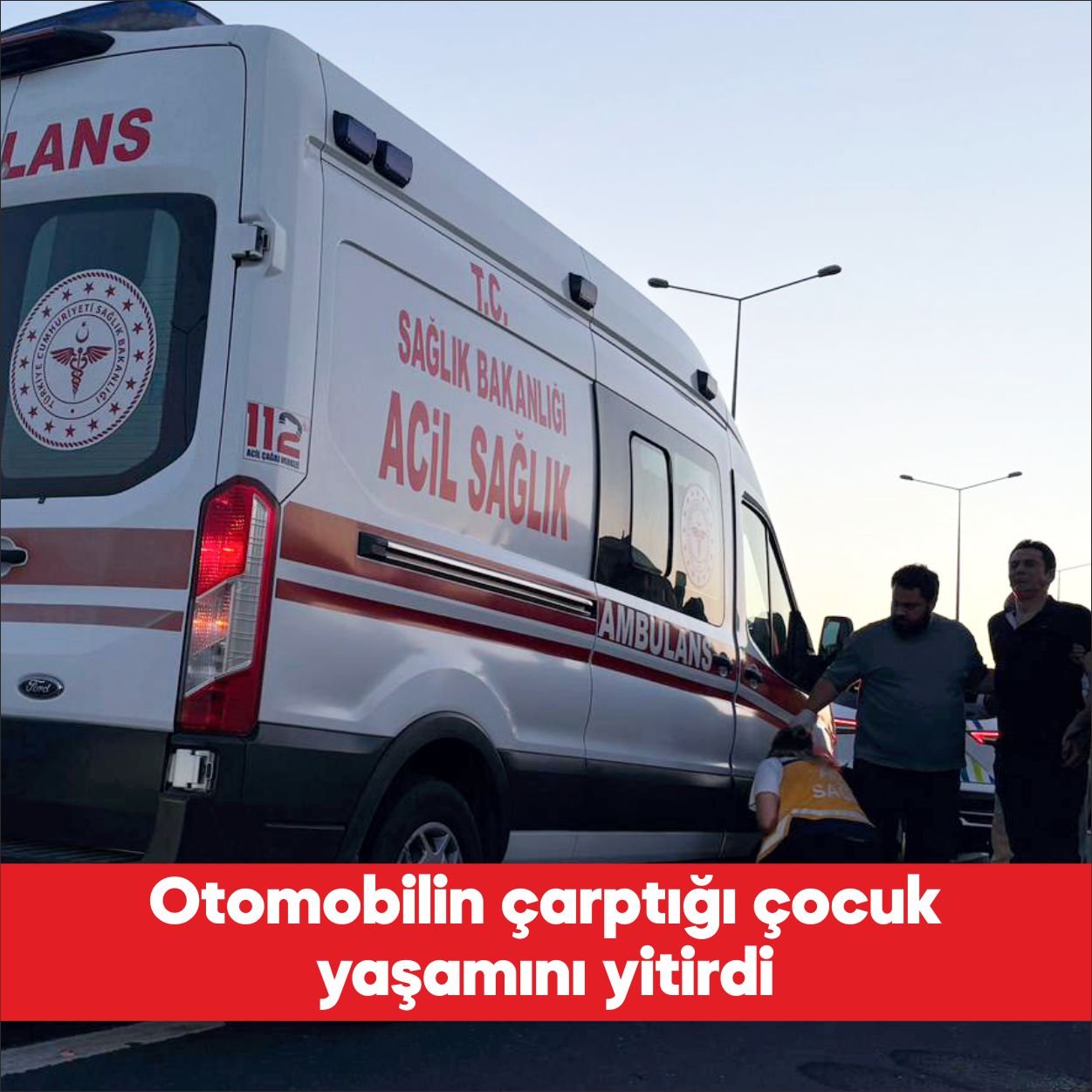 Tekirdağ’ın Ergene ilçesinde otomobilin çarptığı