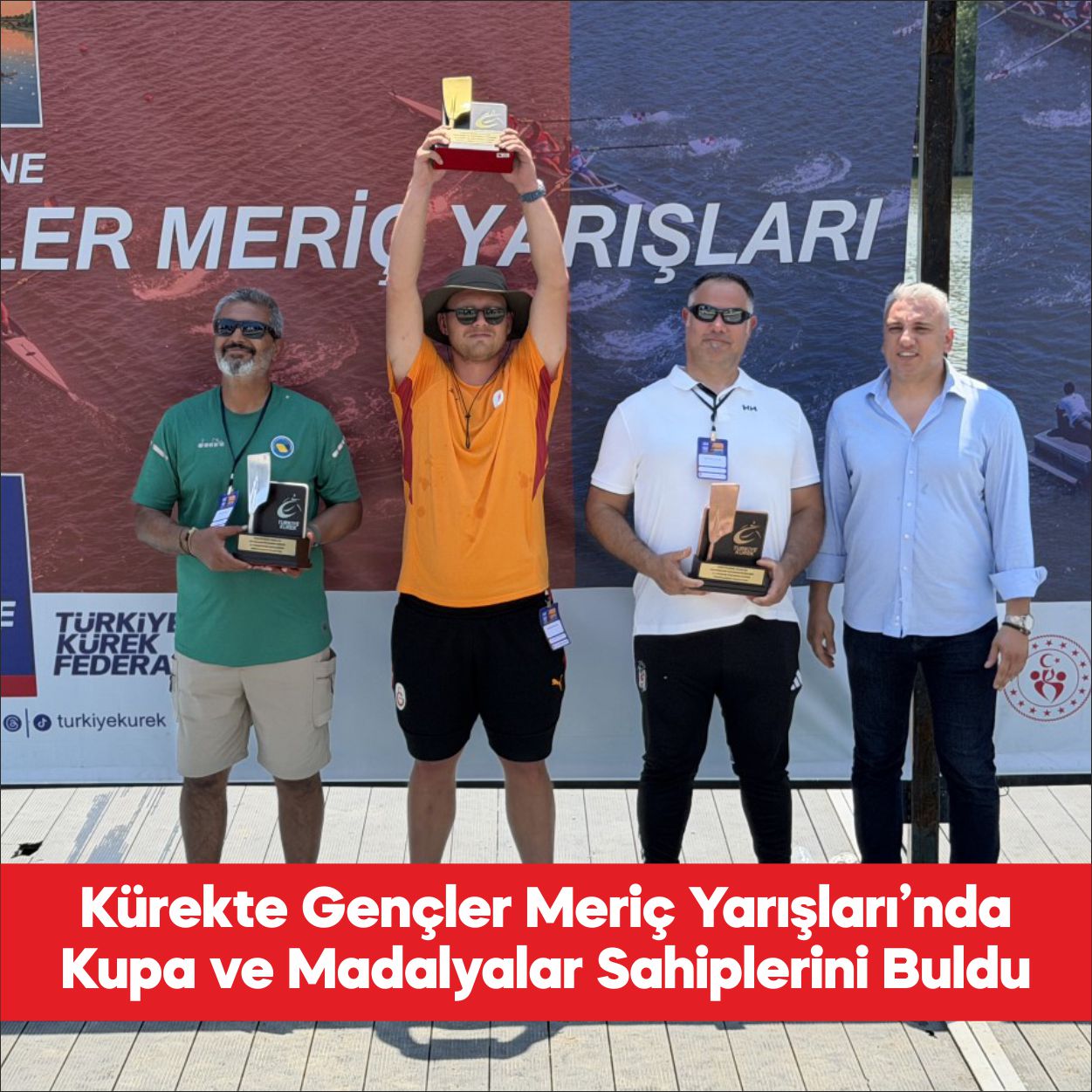 Kürekte, Gençler Meriç Yarışları sona erdi. Türkiye Kürek Federasyonu tarafından