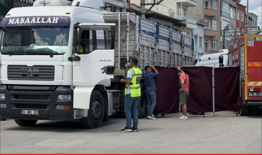 Edirne’nin Havsa ilçesinde tır çarpması sonucu yolun karşısına geçmeye çalışan