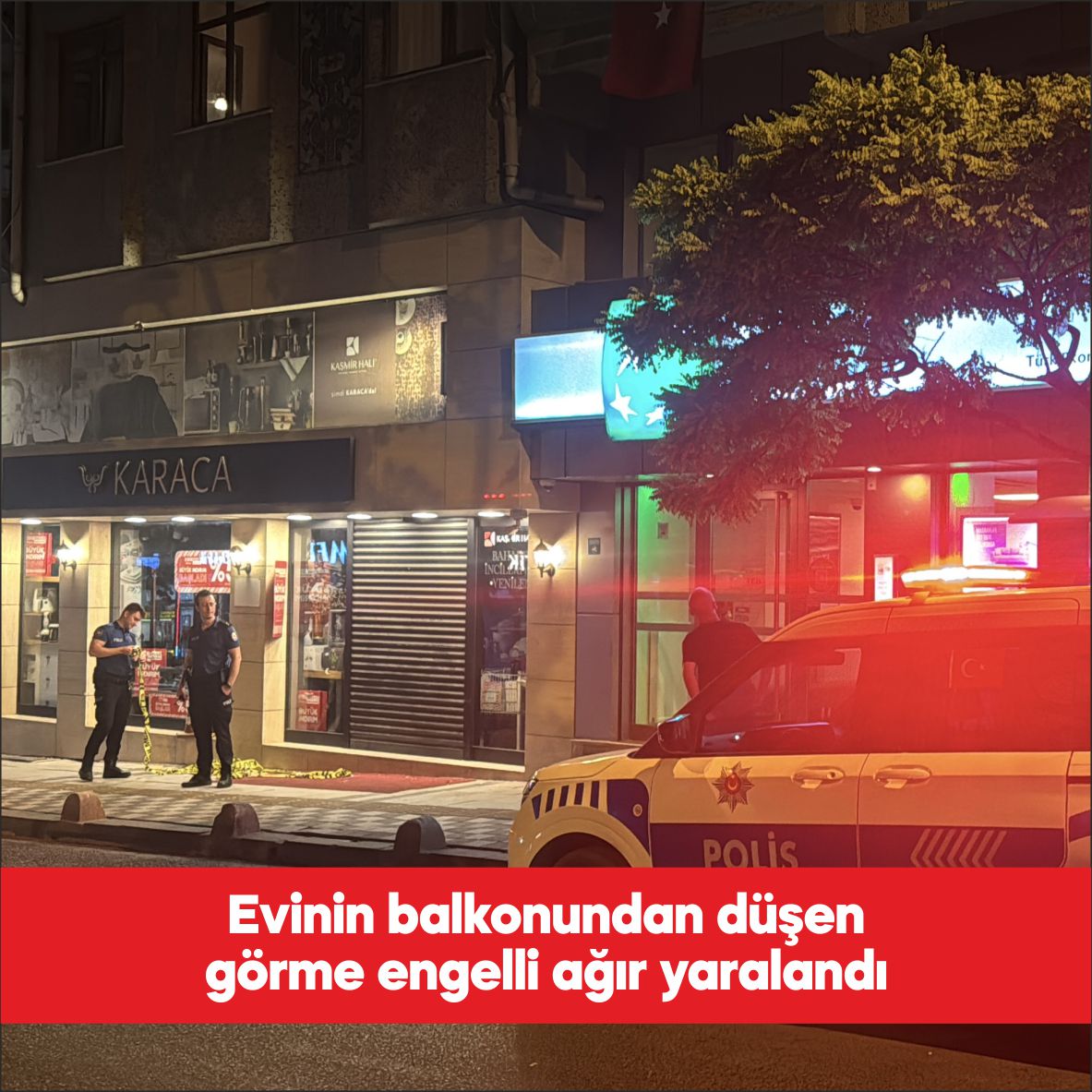 Kırklareli’nde evinin balkonundan düşen görme engelli ağır yaralandı. Karakaş Mahallesi