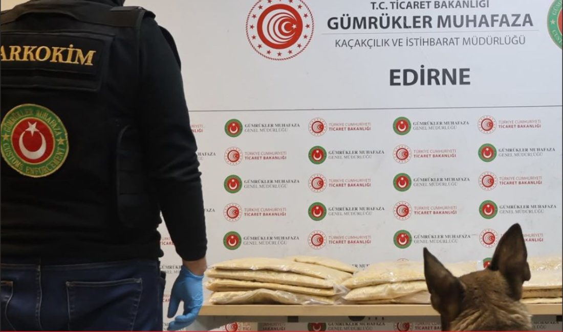 Kapıkule Sınır Kapısı’nda 50 kilo 506 gram sentetik uyuşturucu madde