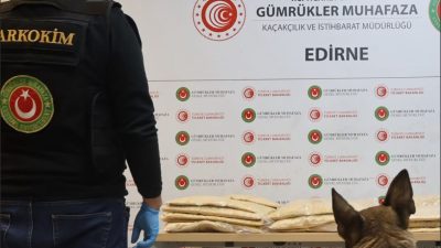 Kapıkule Sınır Kapısı’nda 50 kilo 506 gram sentetik uyuşturucu madde