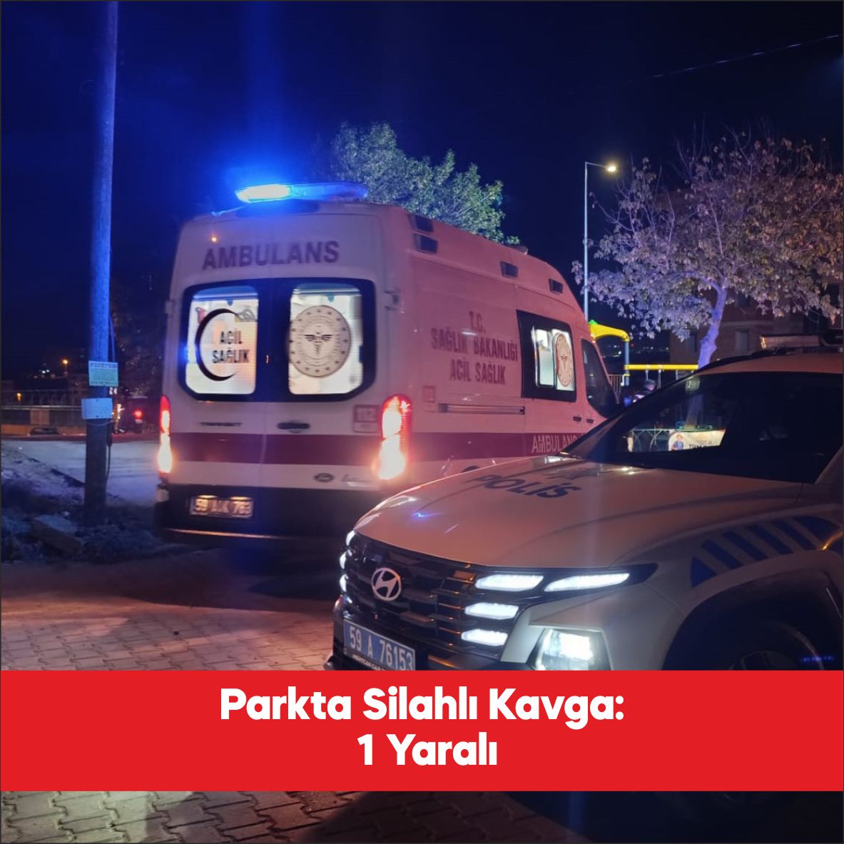 Tekirdağ’ın Çerkezköy ilçesinde iki grup arasında çıkan silahlı kavgada bir